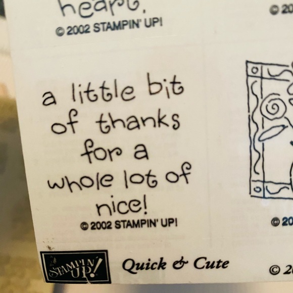 NEW Stampin Up 8pc VINTAGE Variety Sentiments - Picture 4 of 5